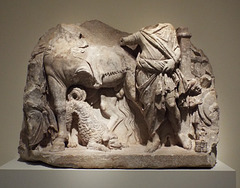 Marble Relief with the Hero Makedon in the Metropolitan Museum of Art, June 2016