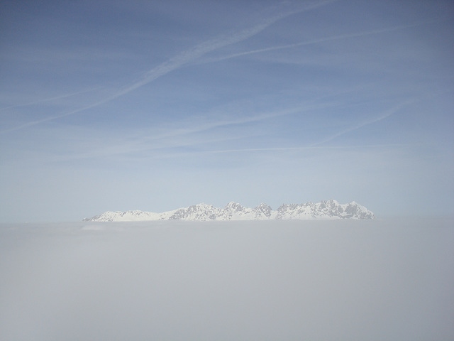 Eine Insel im Wolkenmeer