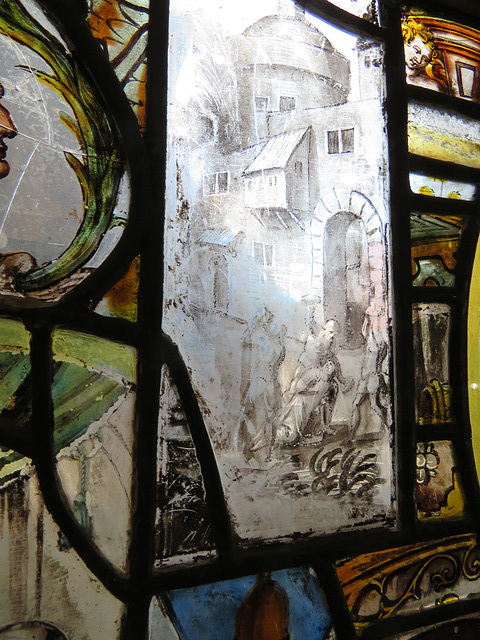 canterbury museum glass   (15)stoning of st stephen glass, c17 flemish