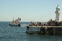 Approaching Mevagissey Harbour