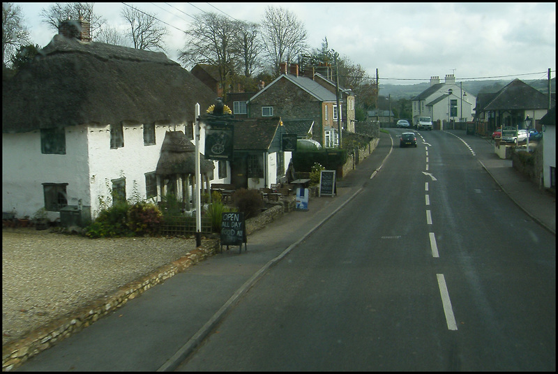 bussing through Colyford