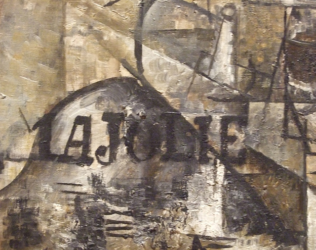 Detail of The Architect's Table by Picasso in the Museum of Modern Art, March 2010