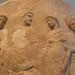 Detail of the Marble Funerary Lekythos of Aristomache in the Metropolitan Museum of Art, January 2012