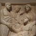 Detail of a Marble Stele of a Man in the Metropolitan Museum of Art, February 2012