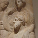 Detail of a Marble Stele of a Man in the Metropolitan Museum of Art, February 2012