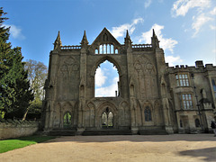 newstead abbey, notts; late c13 west front of priory church