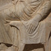 Detail of a Marble Stele of a Man in the Metropolitan Museum of Art, February 2012