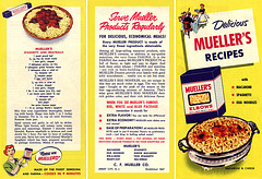 "Delicious Mueller's Recipes", c1955