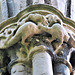 newstead abbey, notts; dragon capital on late c13 west front of priory church