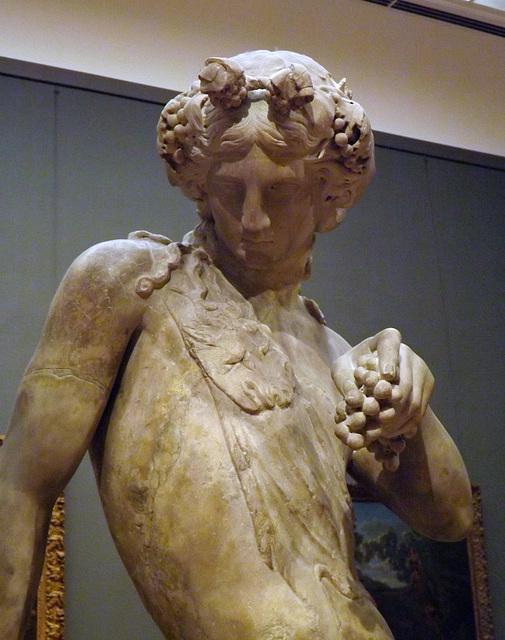 Detail of Dionysos Seated on a Panther in the Metropolitan Museum of Art, February 2014