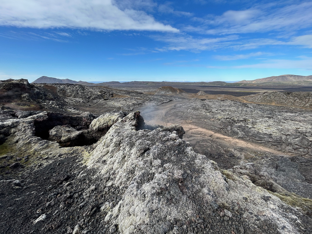 Fuming lava wall.