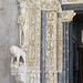Trogir, portail occidental de la cathédrale : côté gauche.