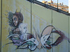 Painted on wall.