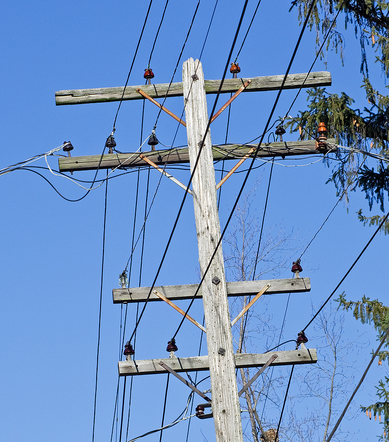 Old City Light and Power, Indiana Michigan Power Utility Pole