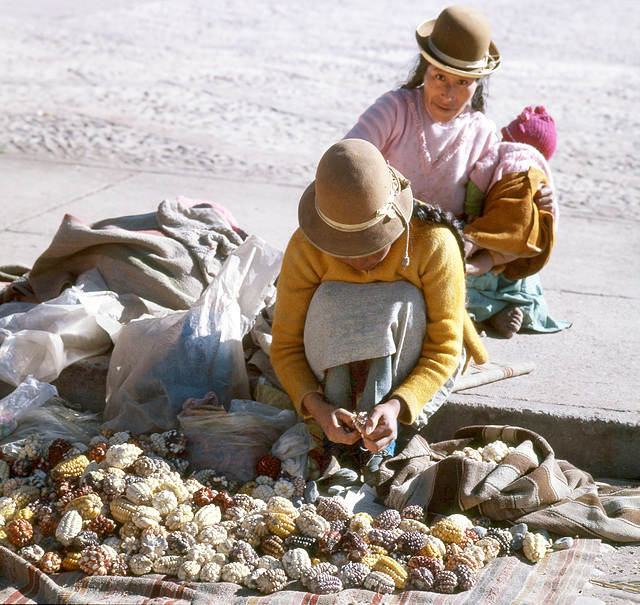 Chinchero Market... all kinds of corn