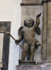 st helen bishopsgate , london cherub on c17 tomb of rachel chambrelan, +1687, attrib to gibbons (32)