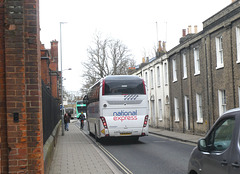 Ambassador Travel (National Express contractor) 215 (BV19 XPU) in Cambridge - 27 Feb 2026 (P1230048)