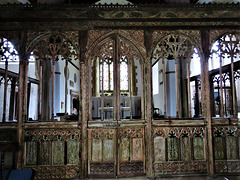 south pool church, devon, c16 rood screen