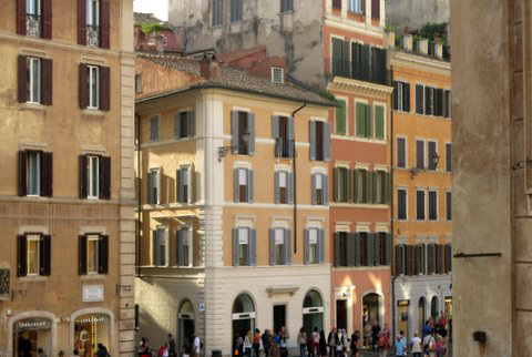 A Rome (Italie), Piazza di Spagna