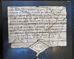 st helen bishopsgate , london  parchment detail of c17 tomb of sir julius caesar +1636 by stone(35)