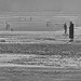 Walking The Beach - Lowry Style