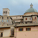 Italy, Assisi, Dome and Bell Tower of the Cathedral of San Rufino