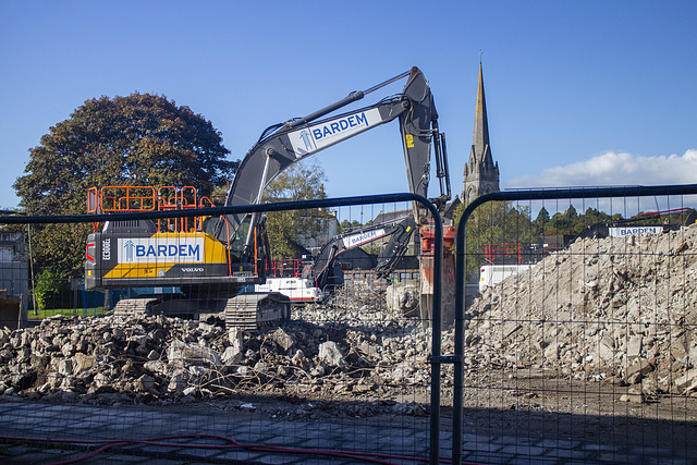 Demolition of Dumbarton Town Centre