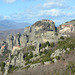 Greece, Meteoron Landscape with Four Monasteries