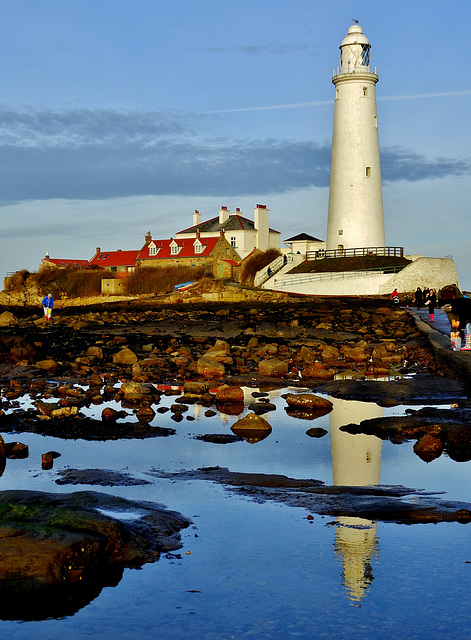 St Mary's Lighthouse Reflected