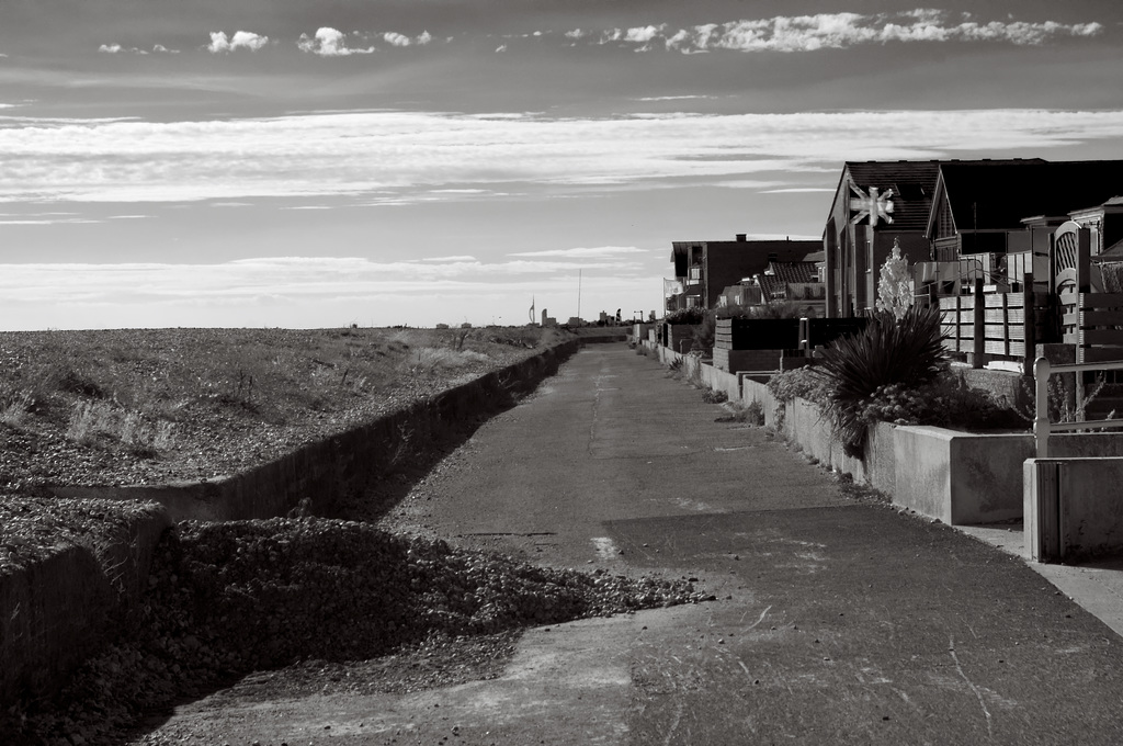 The road towards Spinnaker Tower