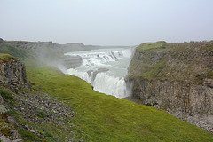 Iceland, Gullfoss Waterfall from a Distance