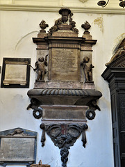 st helen bishopsgate c17 tomb of rachel chambrelan, +1687, attrib to gibbons , london  (37)