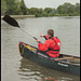 canoeist on the Thames