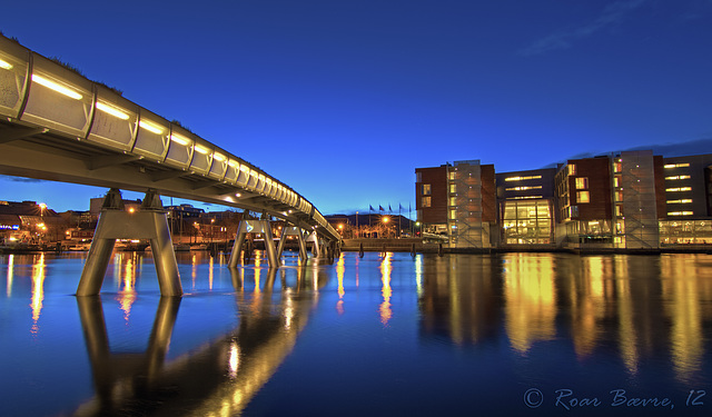 River Nidelva, Trondheim, Norway.