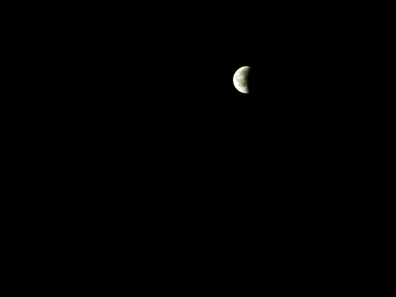 Vollmond mit Schatten 23.54 Uhr