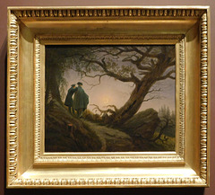 Two Men Contemplating the Moon by Caspar David Friedrich in the Metropolitan Museum of Art, Feb. 2020