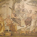 Detail of The Academy of Plato Mosaic from Pompeii in the Naples Archaeological Museum, July 2012