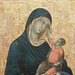 Detail of the Madonna and Child by Duccio in the Metropolitan Museum of Art, February 2019