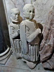 south pool church, devon, c17 tomb of leonard darre +1615 and wife +1608