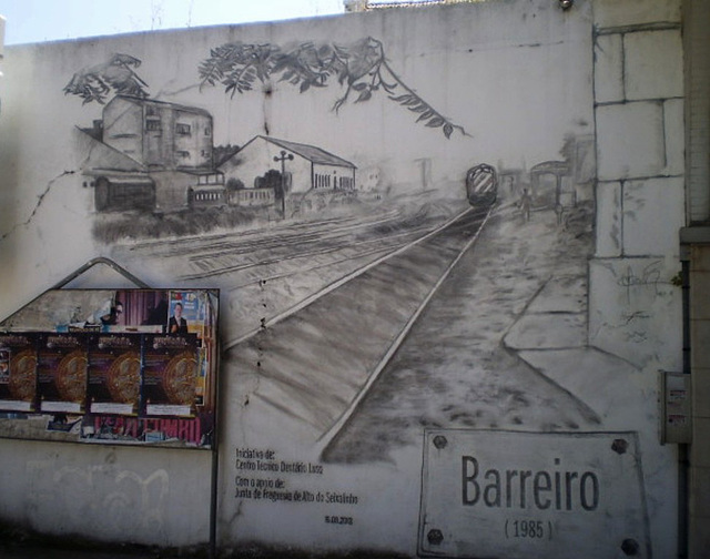 Railway mural.