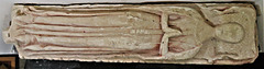 south pool church, devon, c15 tomb effigy of a woman (2)