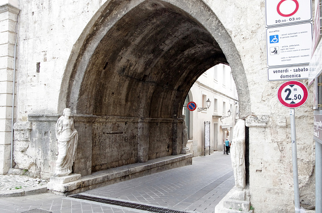 Under the clock-tower