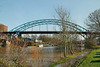 Brücke der Dammstraße über dem Eisenbahnhafen (Duisburg-Ruhrort) / 8.02.2020