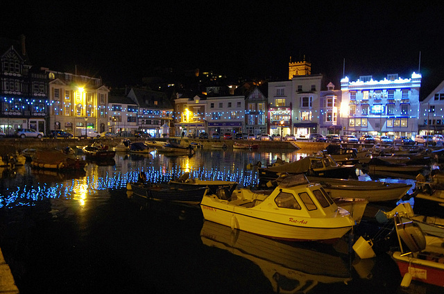 Dartmouth Harbour at night