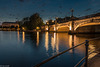 Hamburg's Lombardsbrücke Dividing lnner and  Outer Alster Basin (330°)