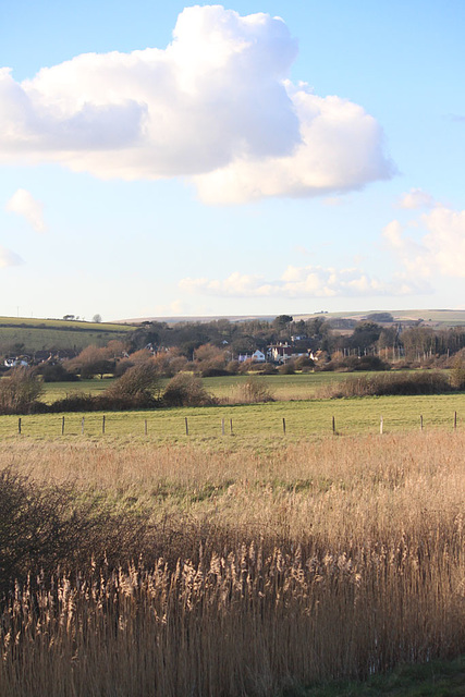 Piddinghoe from the South-East - 18.2.2016