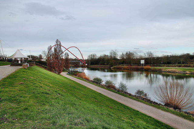 Rhein-Herne-Kanal im Nordsternpark (Gelsenkirchen-Horst) / 2.03.2024