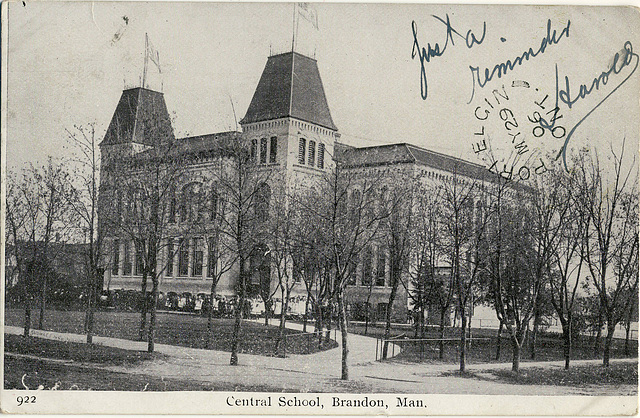 6222. Central School, Brandon, Man.