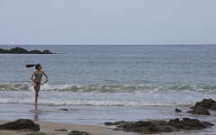 danseuse à la plage