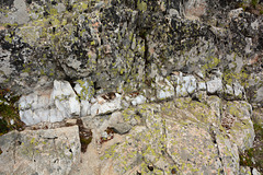 Bulgaria, Marble Layer among Granits of  the Old Prayer Hill in the "Rila Lakes" Circus